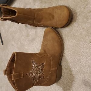 Brown cowboy boots